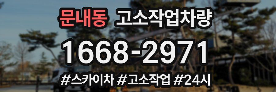 문내동 고소작업차량