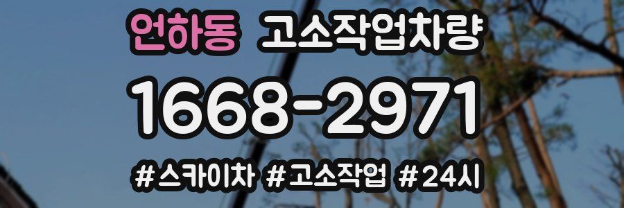 언하동 고소작업차량