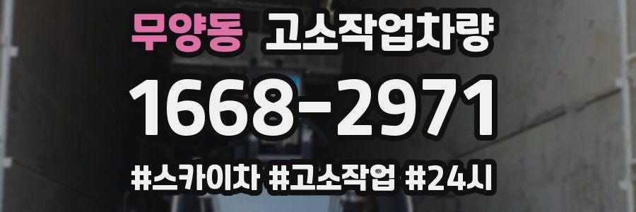 무양동 고소작업차량