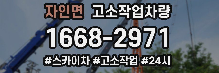 자인면 고소작업차량