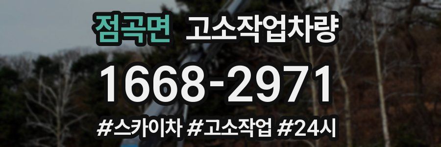 점곡면 고소작업차량
