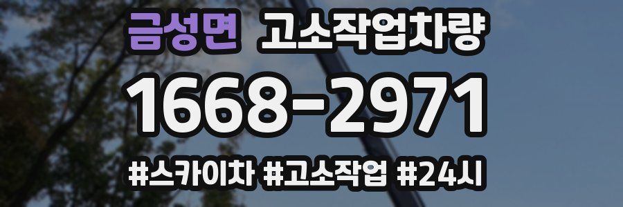 금성면 고소작업차량