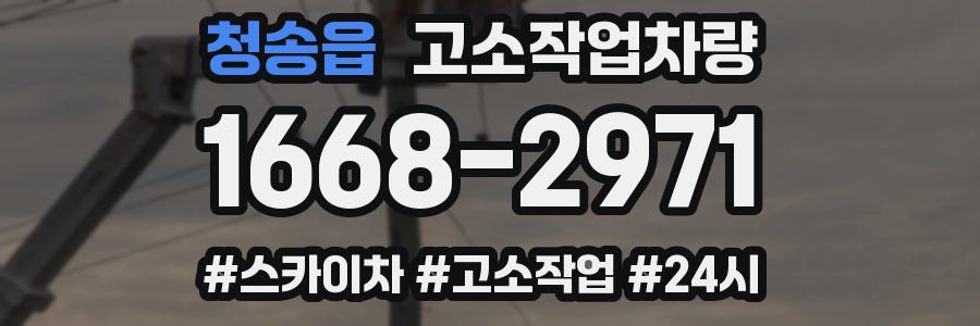 청송읍 고소작업차량