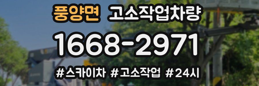 풍양면 고소작업차량