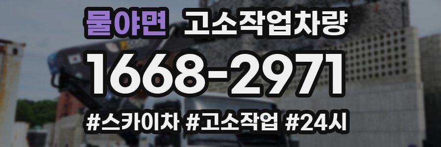 물야면 고소작업차량