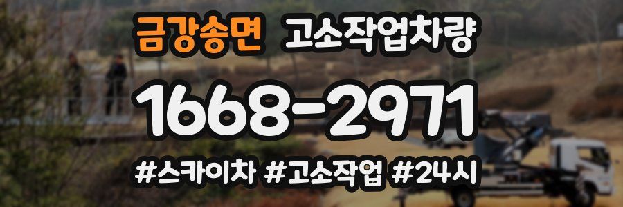 금강송면 고소작업차량