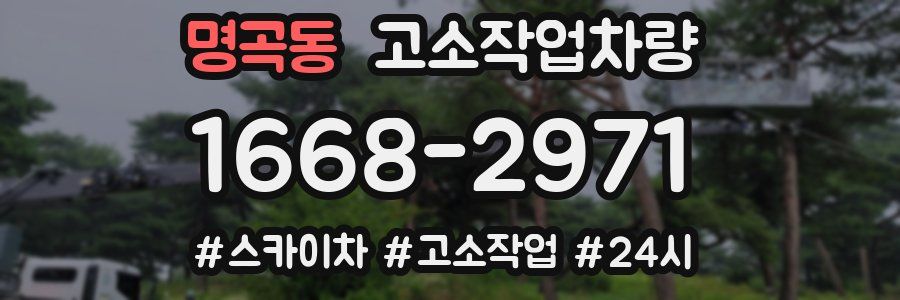 명곡동 고소작업차량
