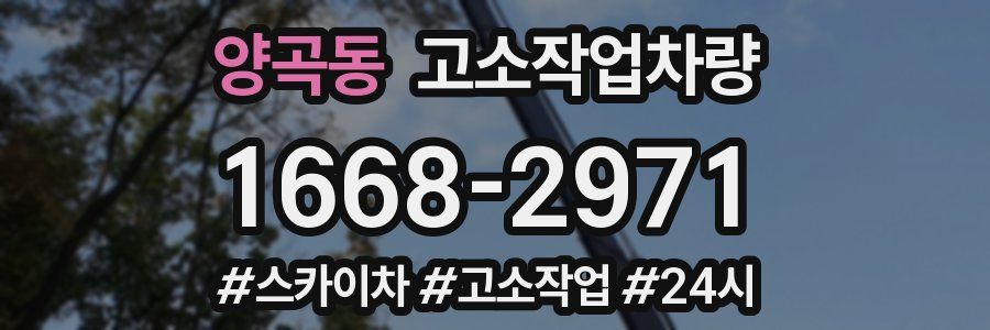 양곡동 고소작업차량