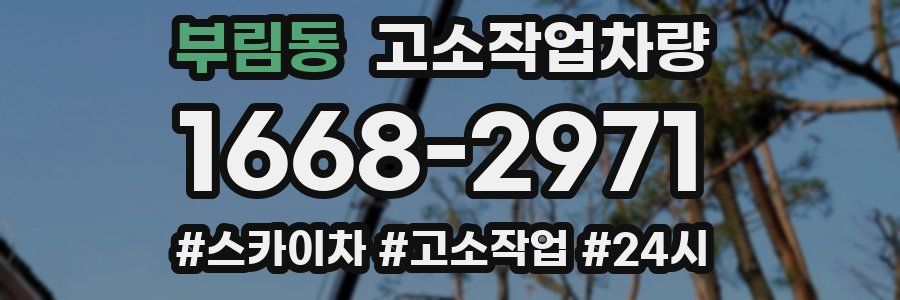 부림동 고소작업차량