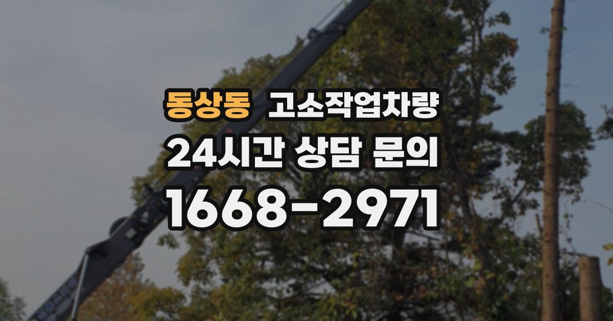 동상동 고소작업차량