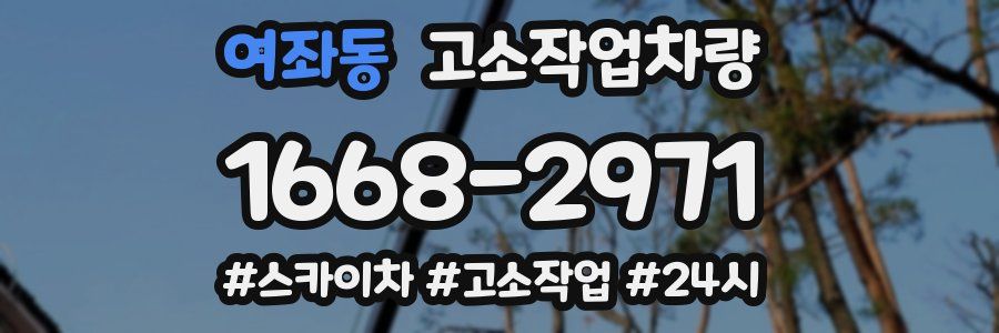 여좌동 고소작업차량