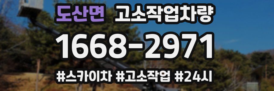도산면 고소작업차량