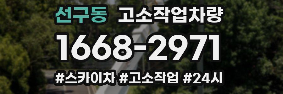 선구동 고소작업차량