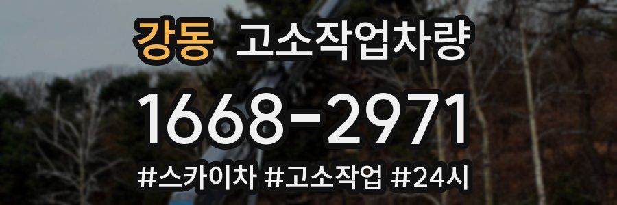 강동 고소작업차량