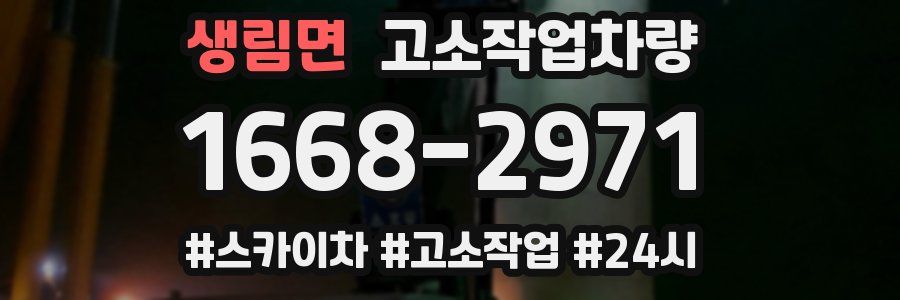 생림면 고소작업차량