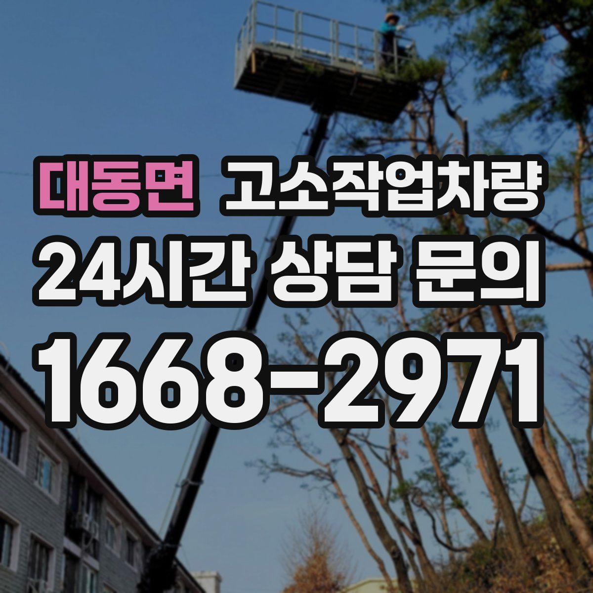 대동면 고소작업차량