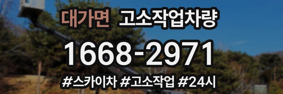 대가면 고소작업차량