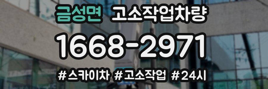 금성면 고소작업차량