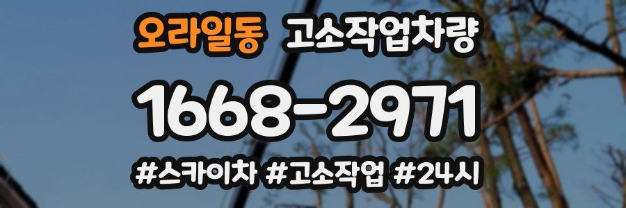오라일동 고소작업차량