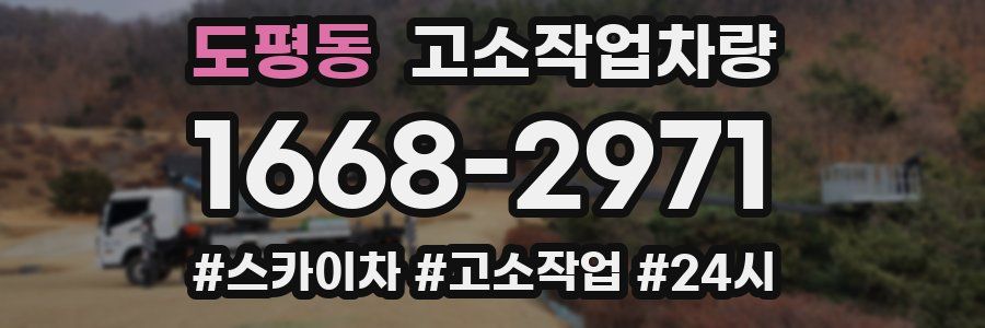 도평동 고소작업차량