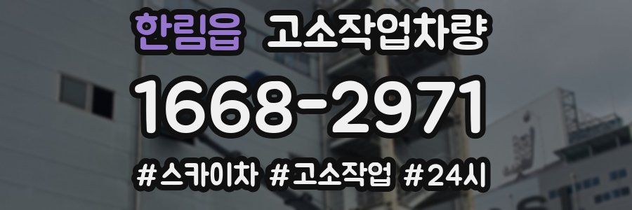 한림읍 고소작업차량