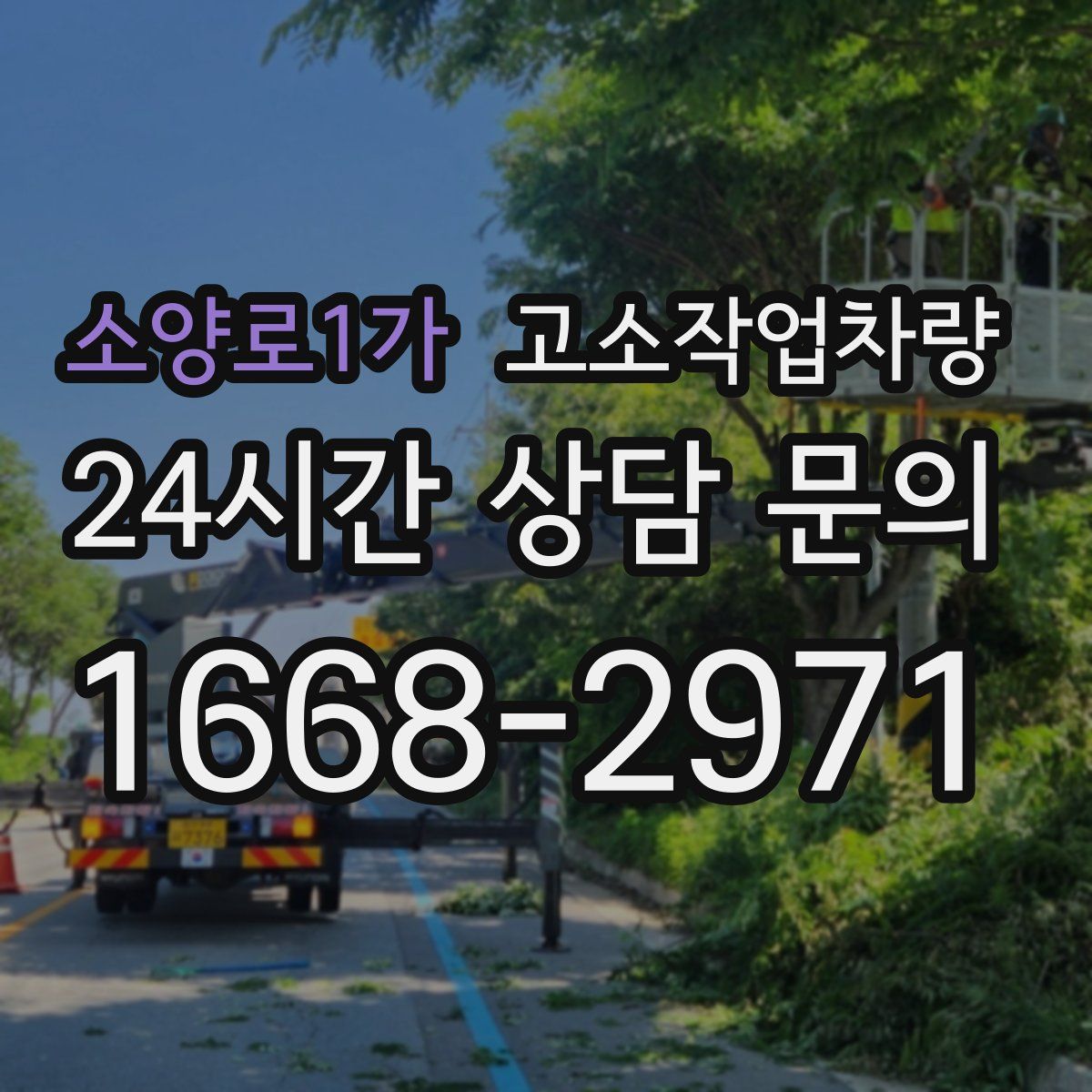 소양로1가 고소작업차량