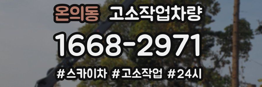 온의동 고소작업차량