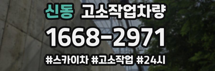 신동 고소작업차량
