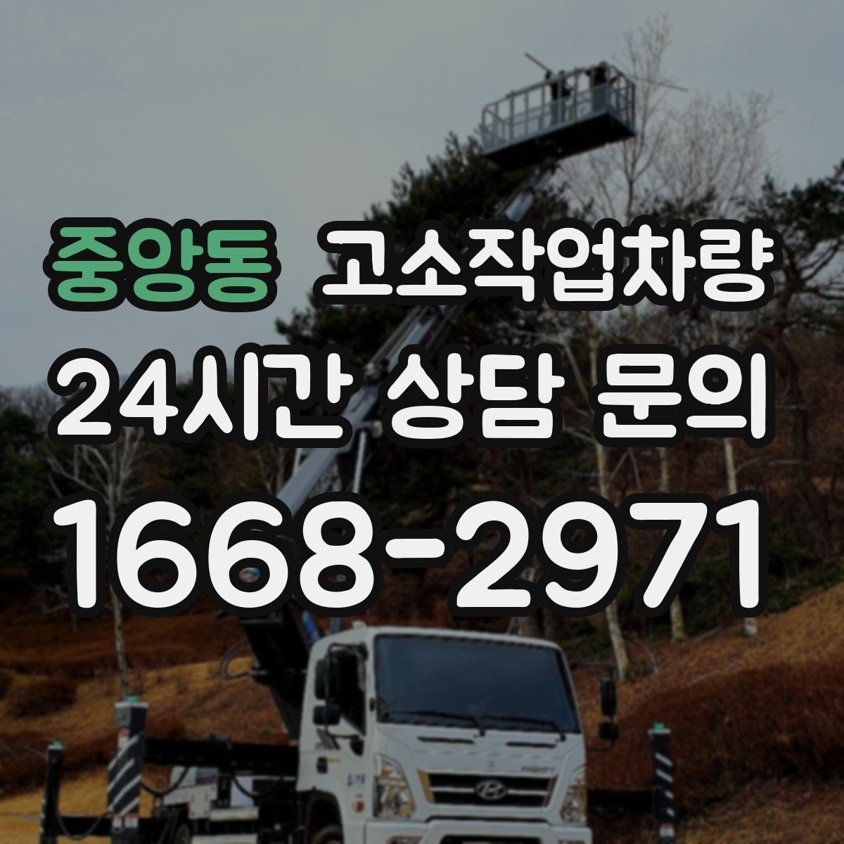 중앙동 고소작업차량