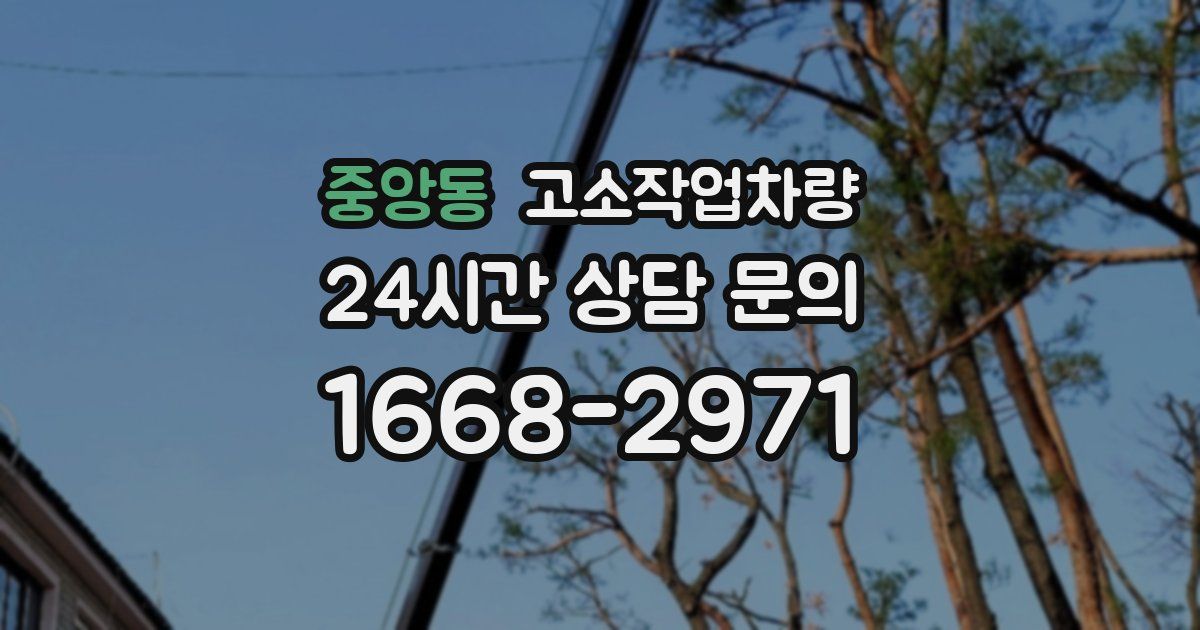 중앙동 고소작업차량
