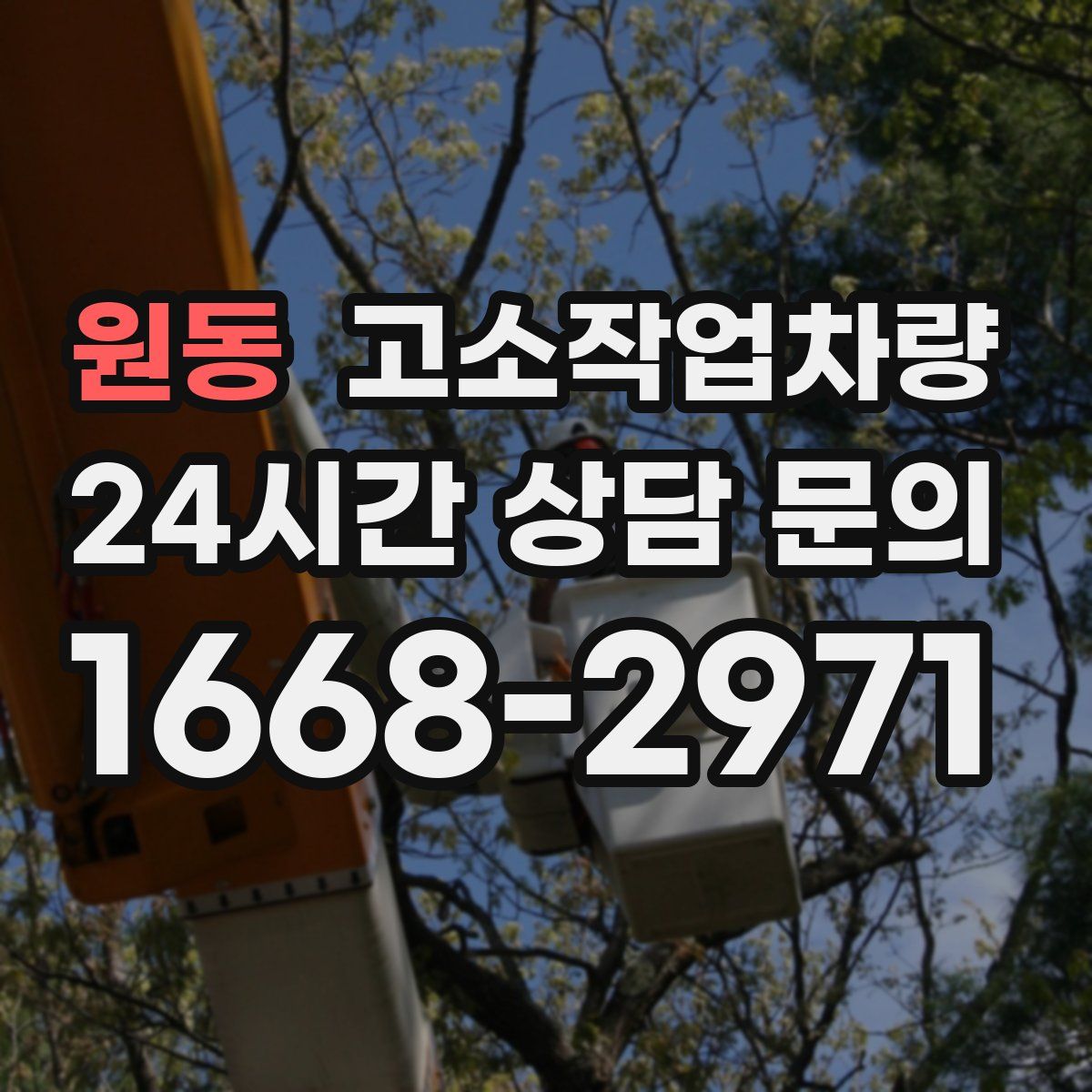 원동 고소작업차량