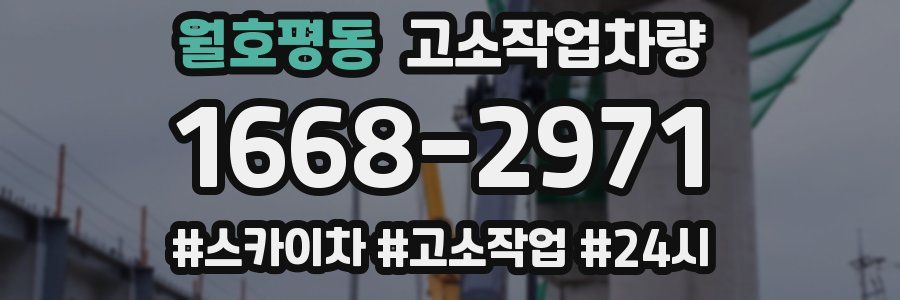 월호평동 고소작업차량