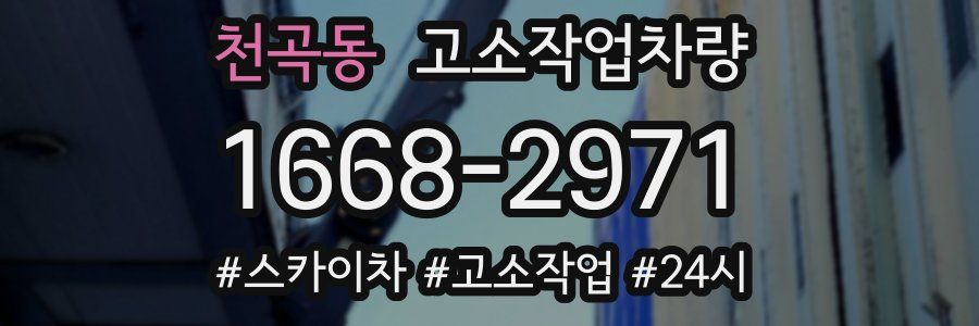 천곡동 고소작업차량