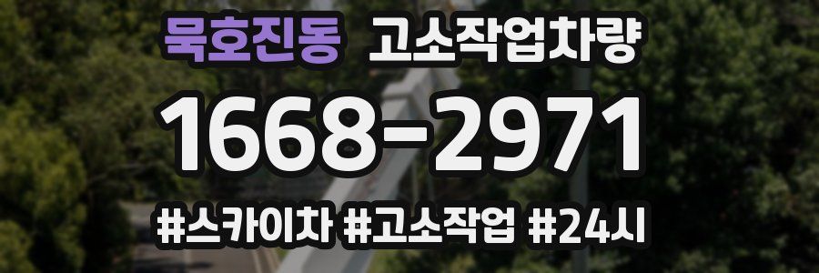 묵호진동 고소작업차량