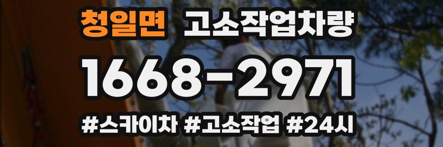 청일면 고소작업차량