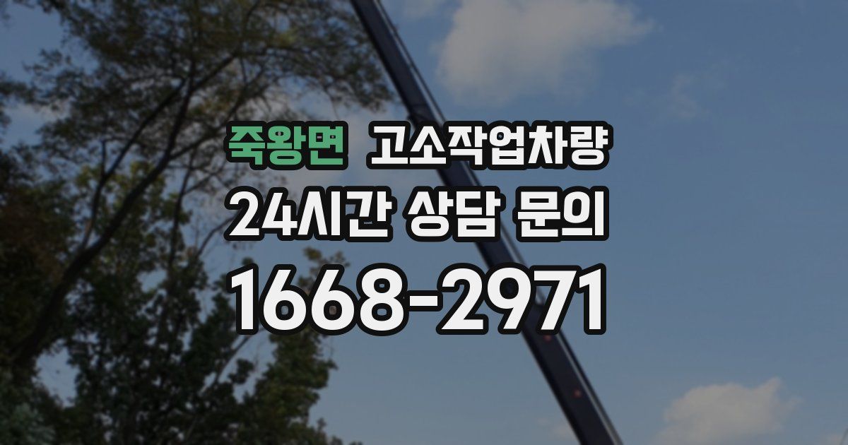 죽왕면 고소작업차량
