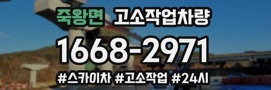 죽왕면 고소작업차량