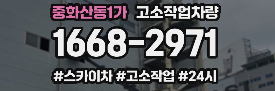 중화산동1가 고소작업차량