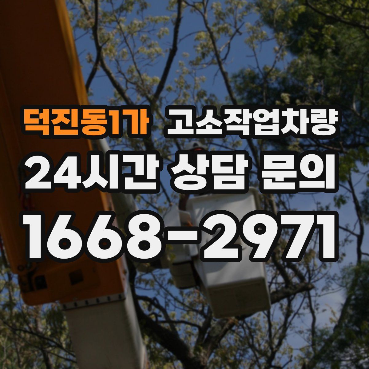 덕진동1가 고소작업차량