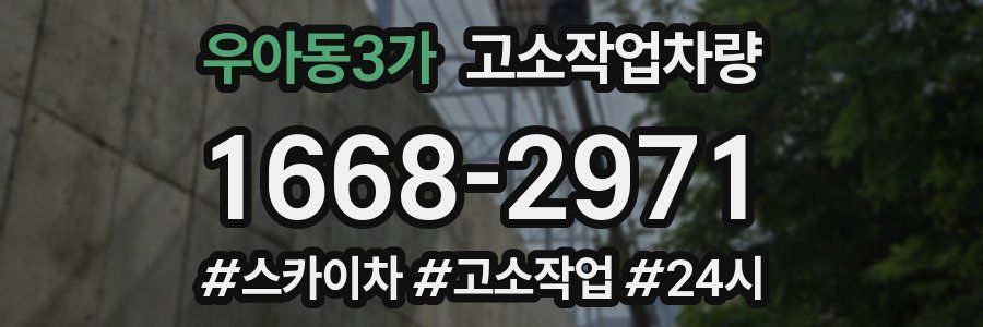 우아동3가 고소작업차량