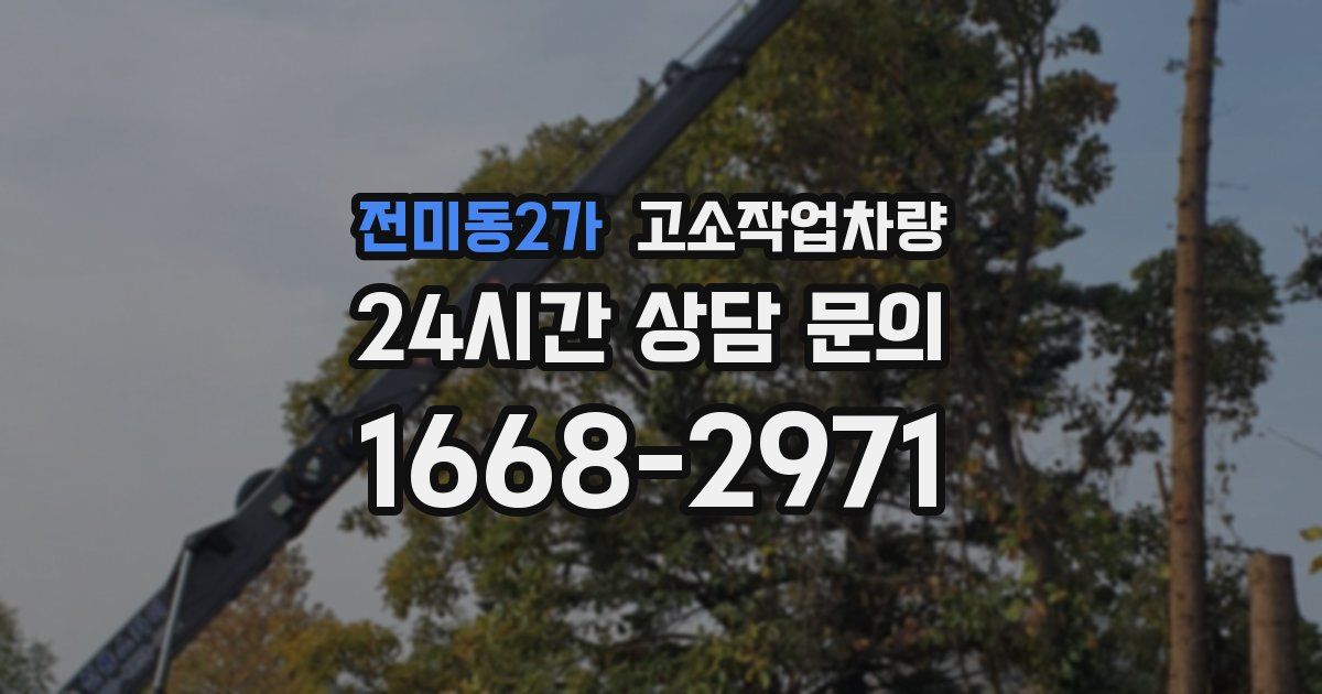 전미동2가 고소작업차량