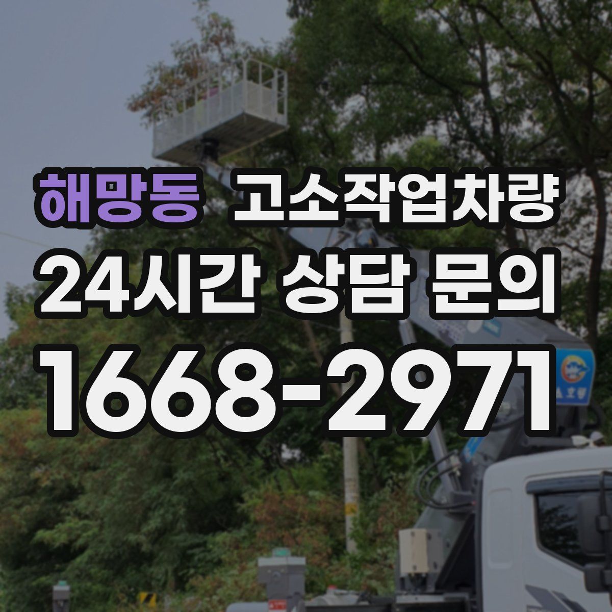 해망동 고소작업차량