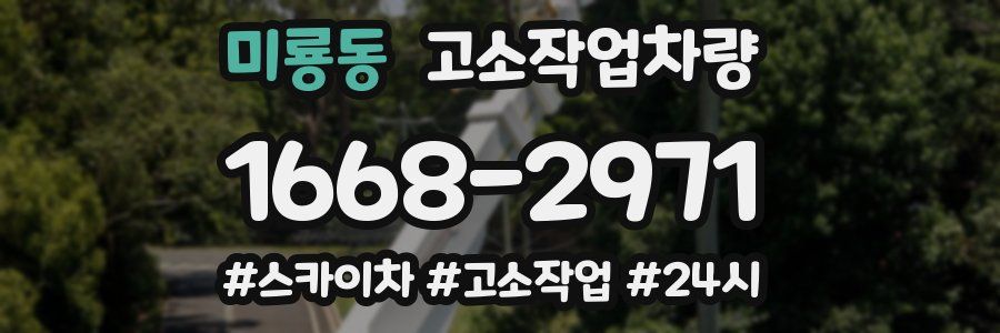 미룡동 고소작업차량
