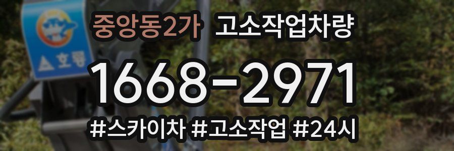 중앙동2가 고소작업차량