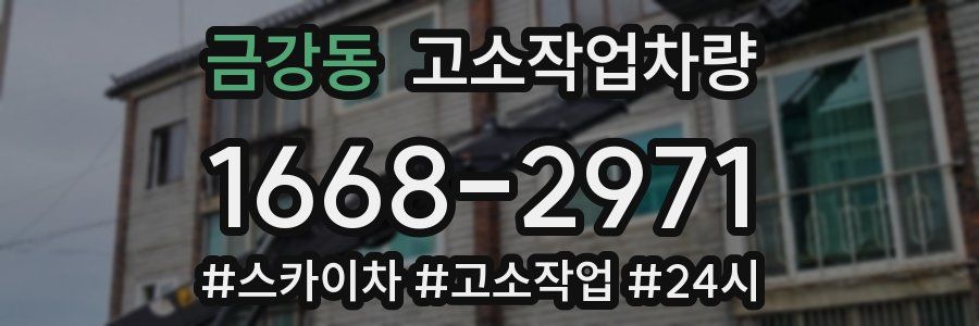 금강동 고소작업차량
