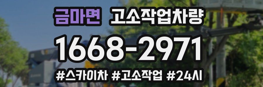금마면 고소작업차량