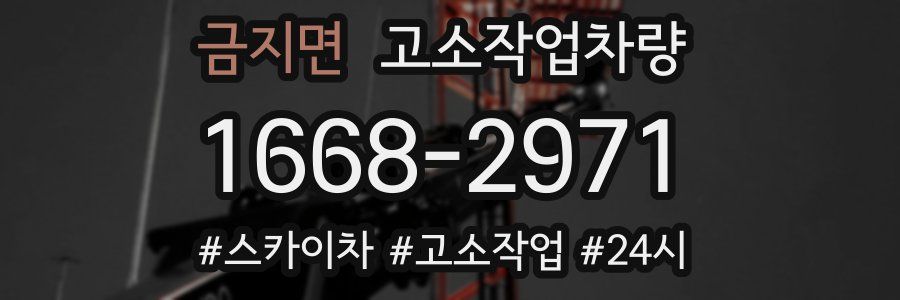 금지면 고소작업차량
