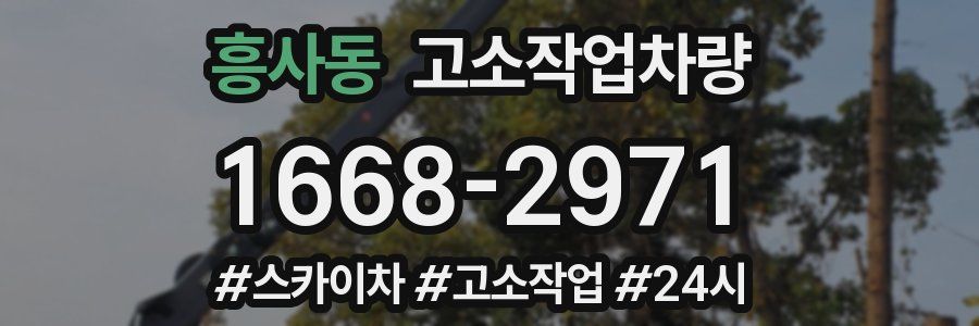 흥사동 고소작업차량