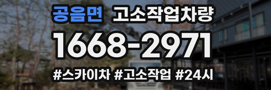 공음면 고소작업차량