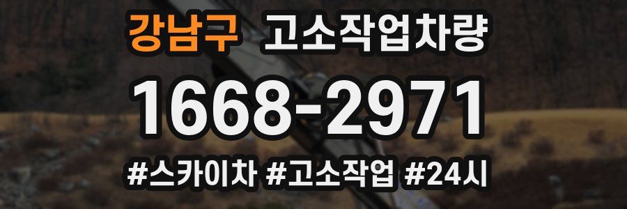 강남구 고소작업차량